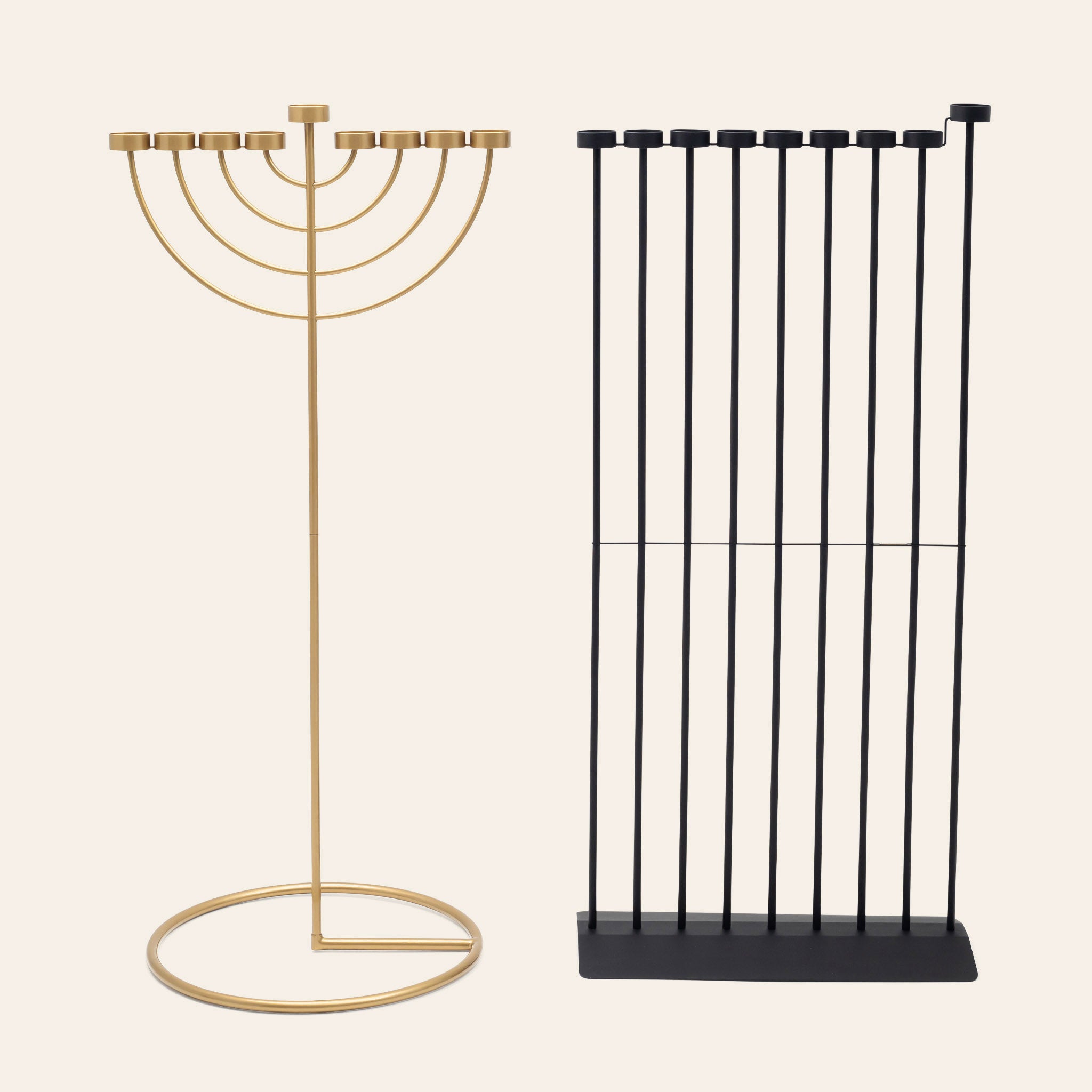 Floor-Standing Parallel Menorah